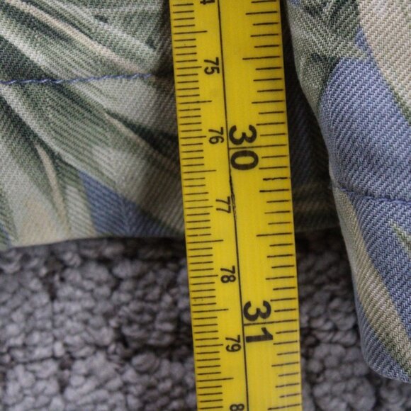 Jamaica Jaxx Hawaiian Shirt Mens Large L Blue Vintage Button Down Silk Collared - Picture 9 of 9